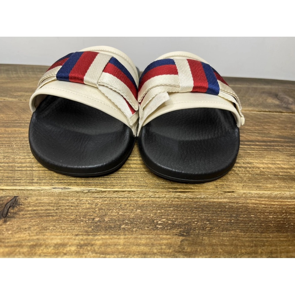 GUCCI SATIN WEB SYLVIE BOW SLIDES 40/10 Women’s New With Box
100% AUTHENTIC - Picture 8 of 8